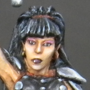Female Warrior with Broadsword Raised